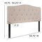 Flash Furniture Full Cambridge, Headboard, Beige Fabric HG-HB1708-F-B-GG - alternate 9